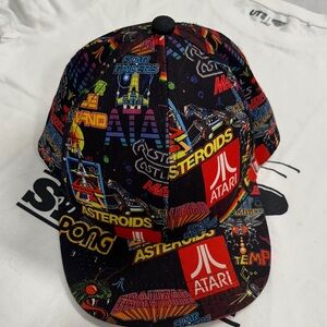 Atari Black Multicolor Gaming Cap